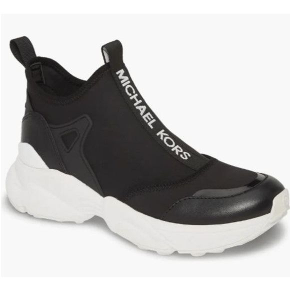 MICHAEL Michael Kors Women's Willow Slip-On Sneaker - Black 6.5M - Picture 1 of 6